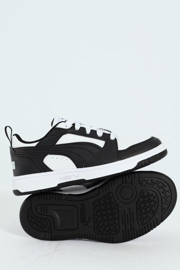 Pre-Boys Rebound V6 Low Sneaker - White/Black
