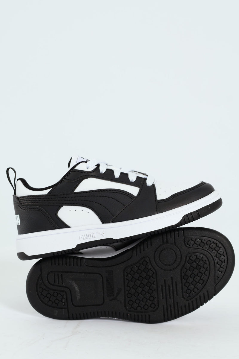 Pre-Boys Rebound V6 Low Sneaker - White/Black