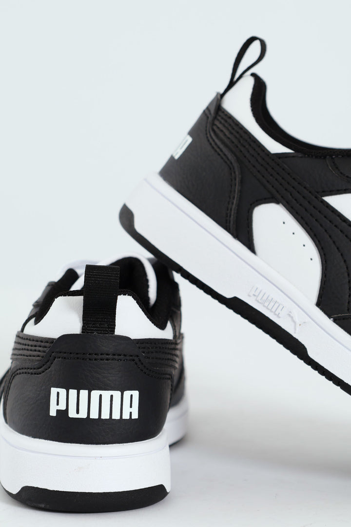 Pre-Boys Rebound V6 Low Sneaker - White/Black