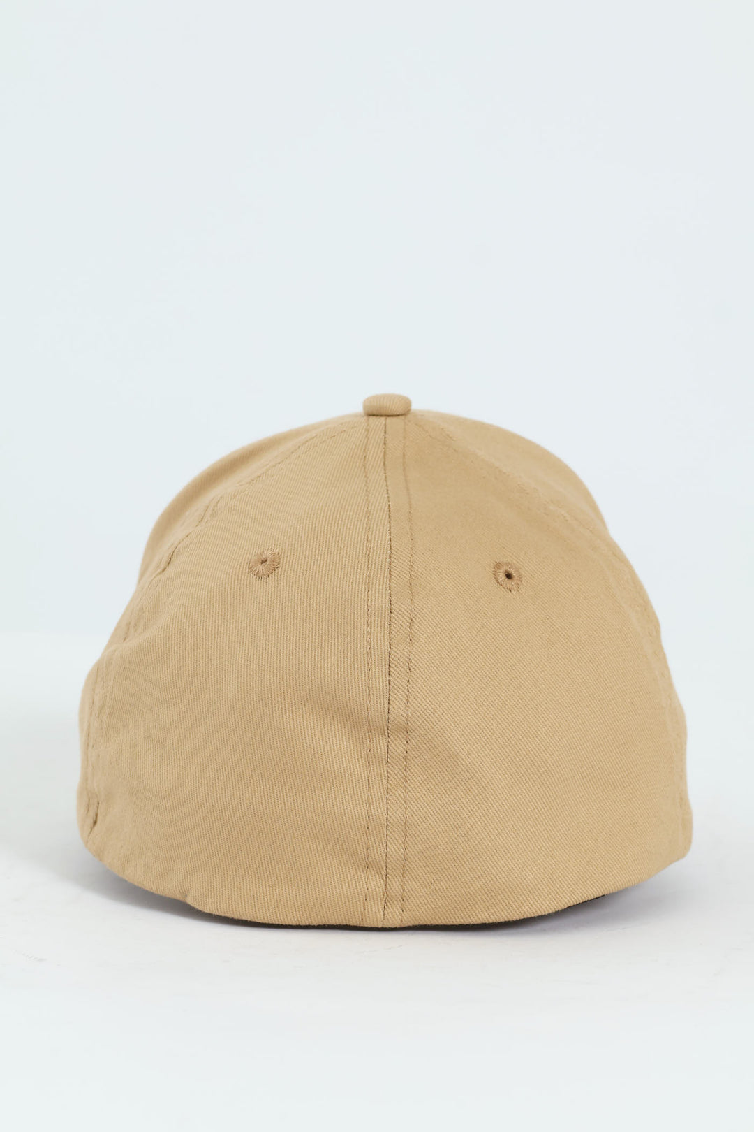 5 Panel Embroidered Peak Cap - Khaki