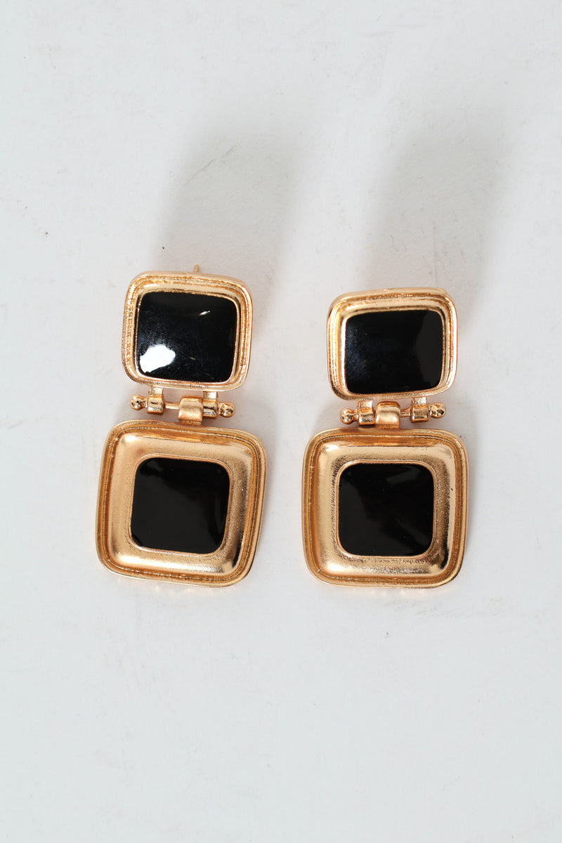 Square Statemenet Earring - Gold