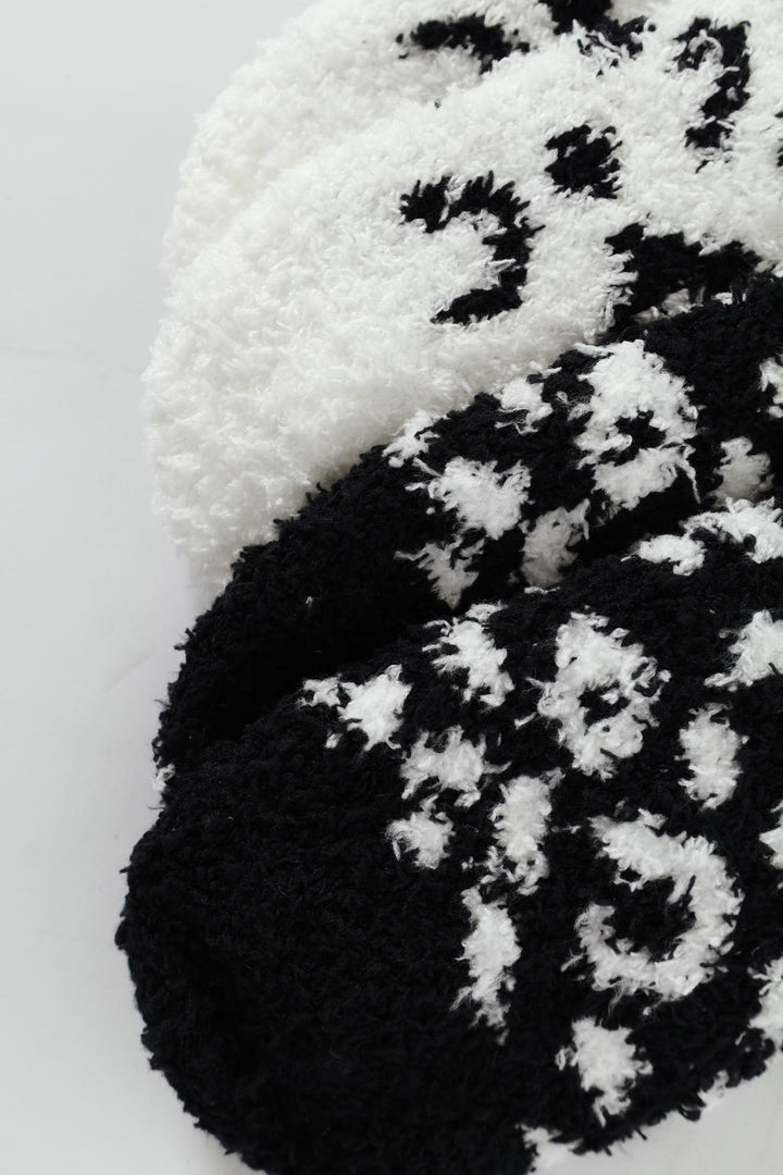 2 Pack Cosy Animal Socks - Multi