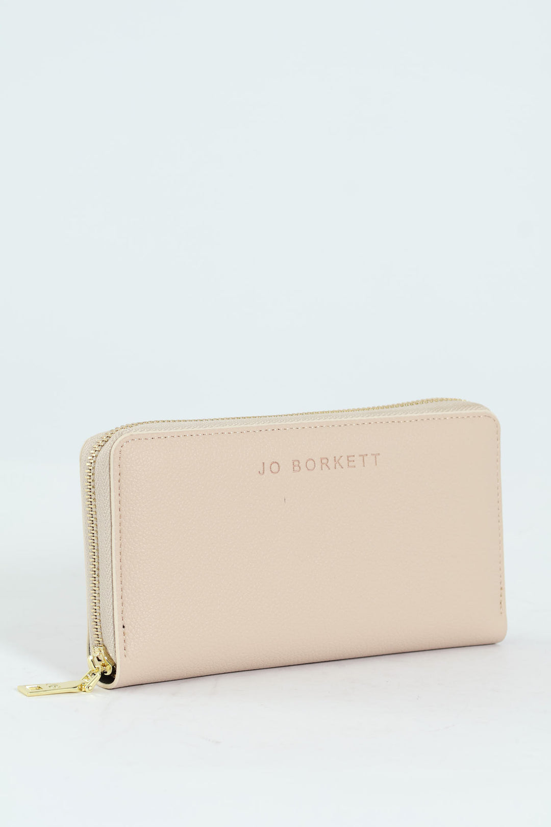 Charlotte Light Text Zip Around Purse - Cream