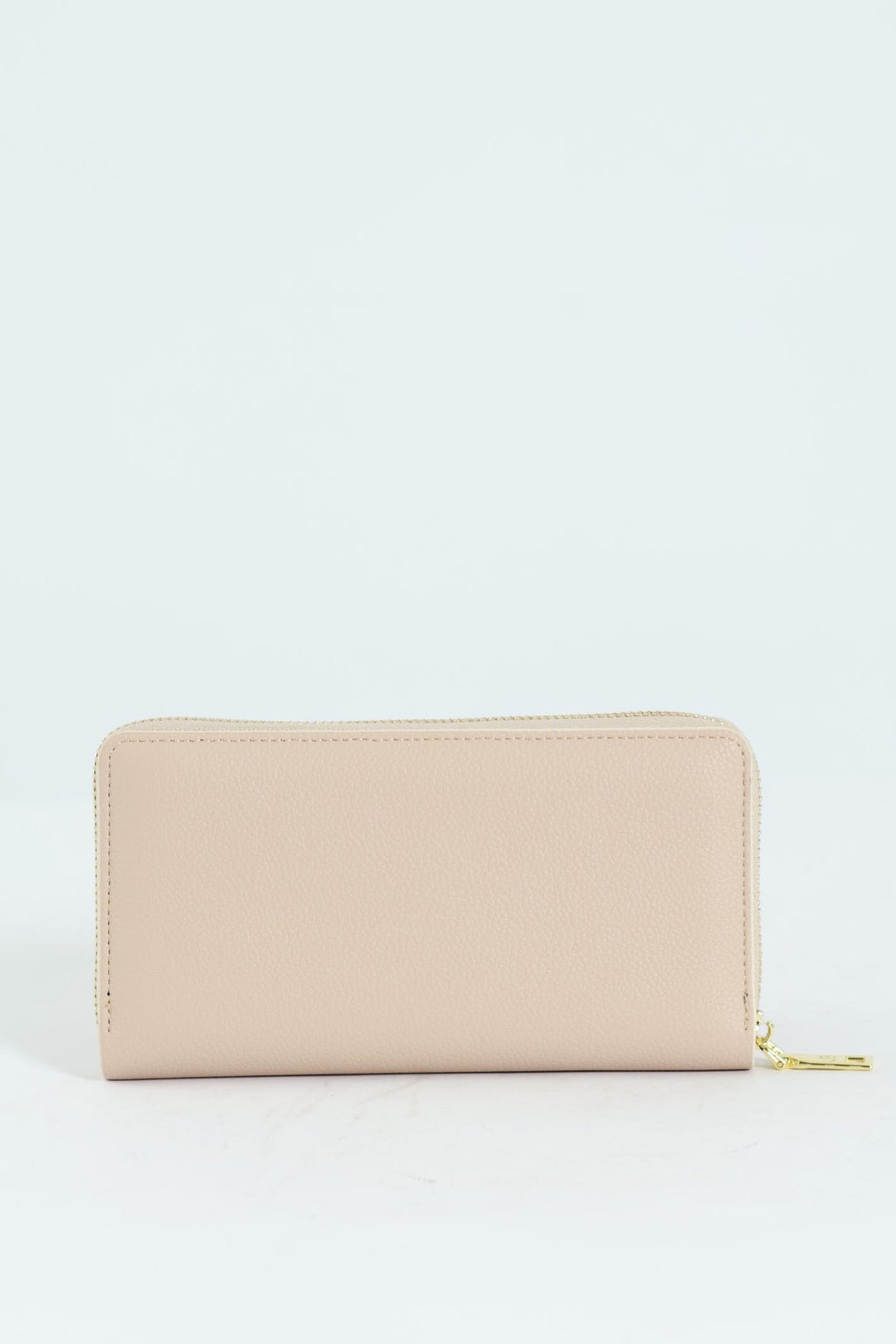 Charlotte Light Text Zip Around Purse - Cream