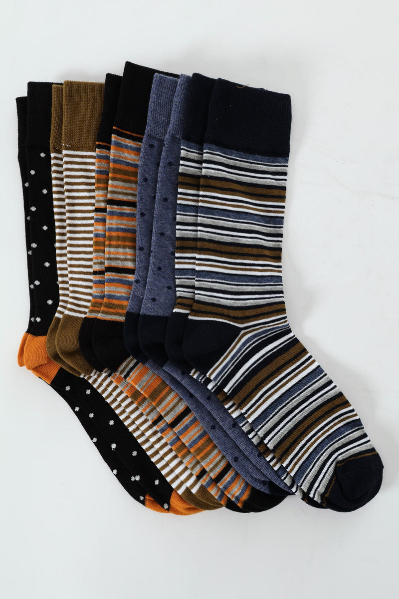 5 Pack Multi Fash Anklet Socks - Multi