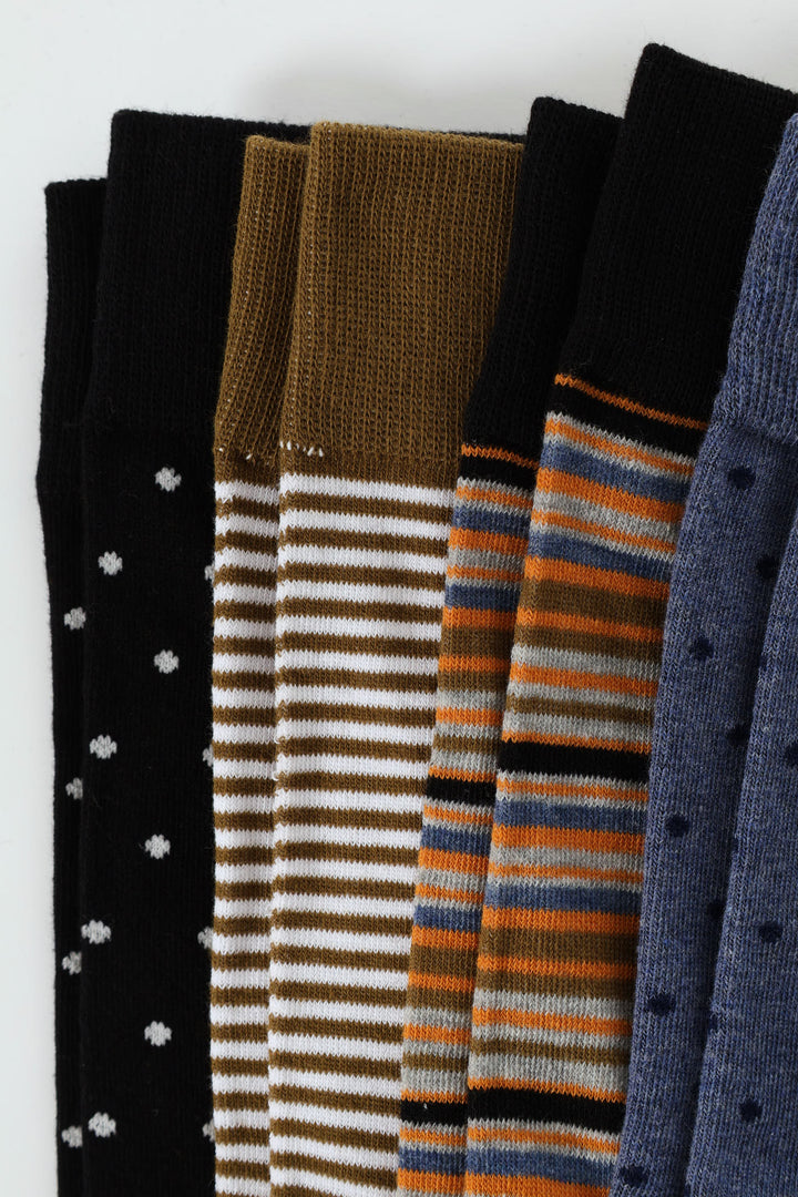 5 Pack Multi Fash Anklet Socks - Multi