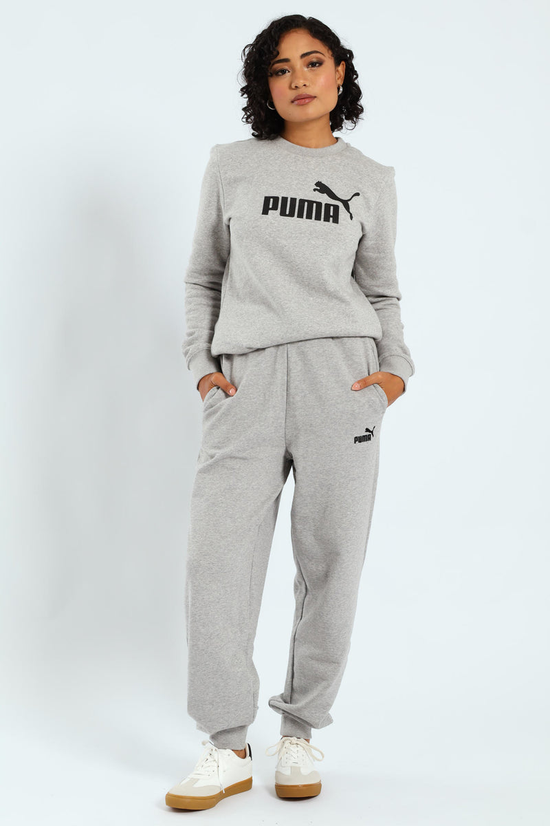Essential No.1 Logo Crew Top - Light Grey