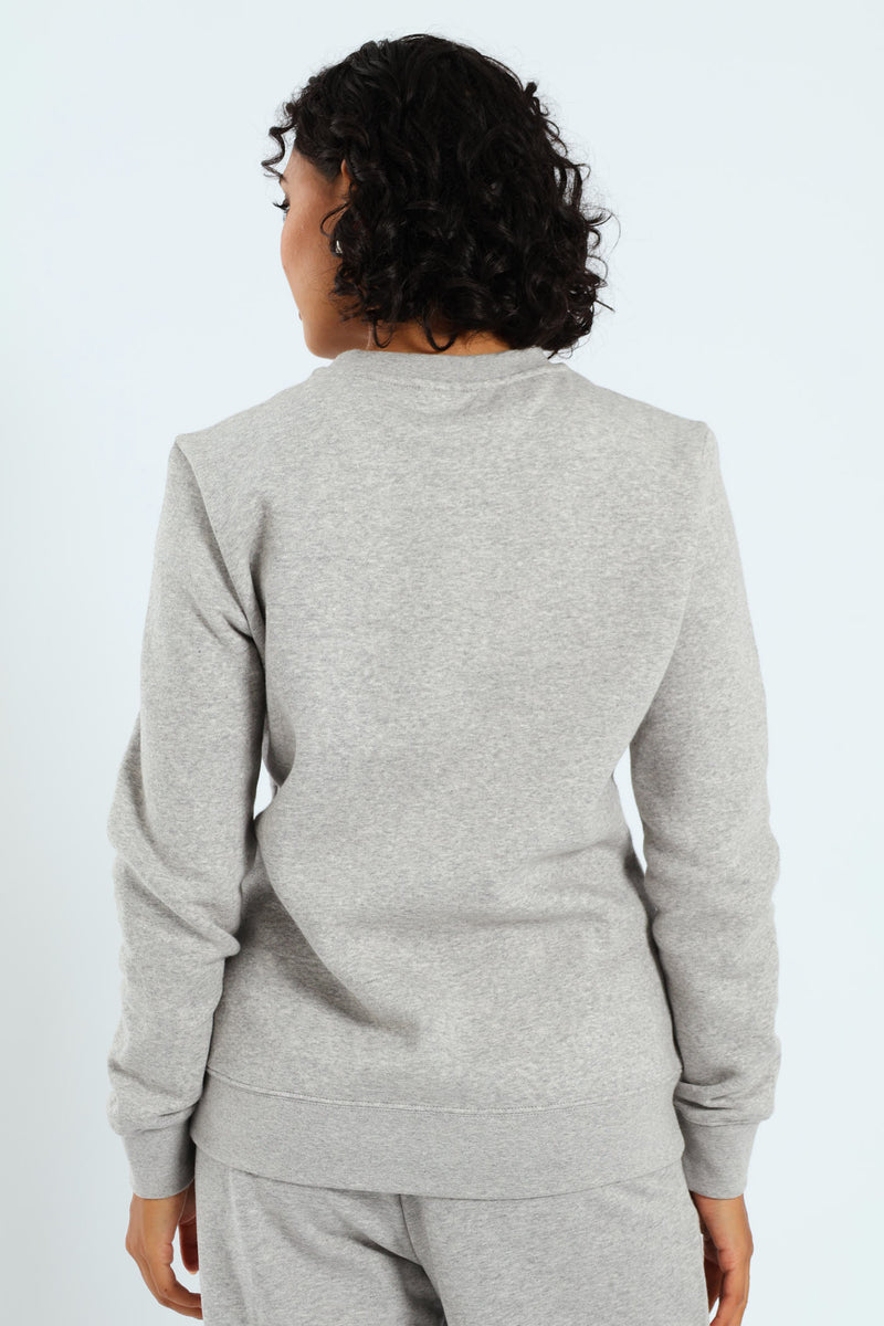 Essential No.1 Logo Crew Top - Light Grey