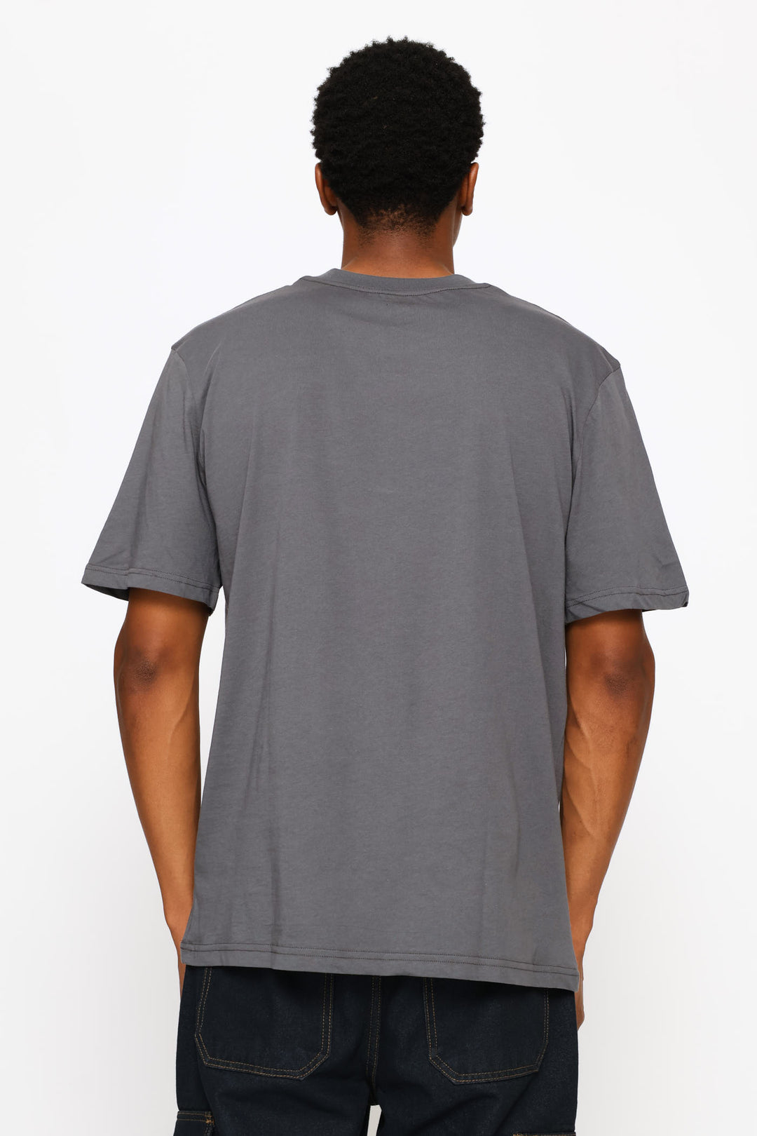 Relentless Puff Front Print Tee - Dark Grey