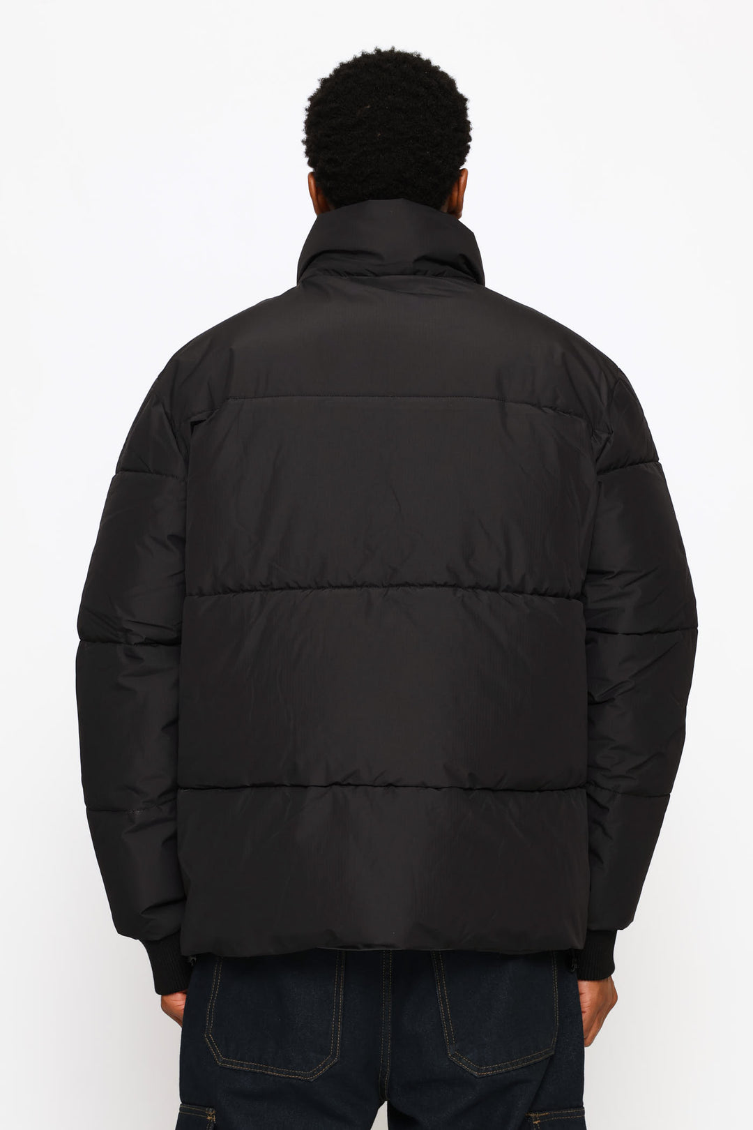 Ripstop Puffer Jacket - Black