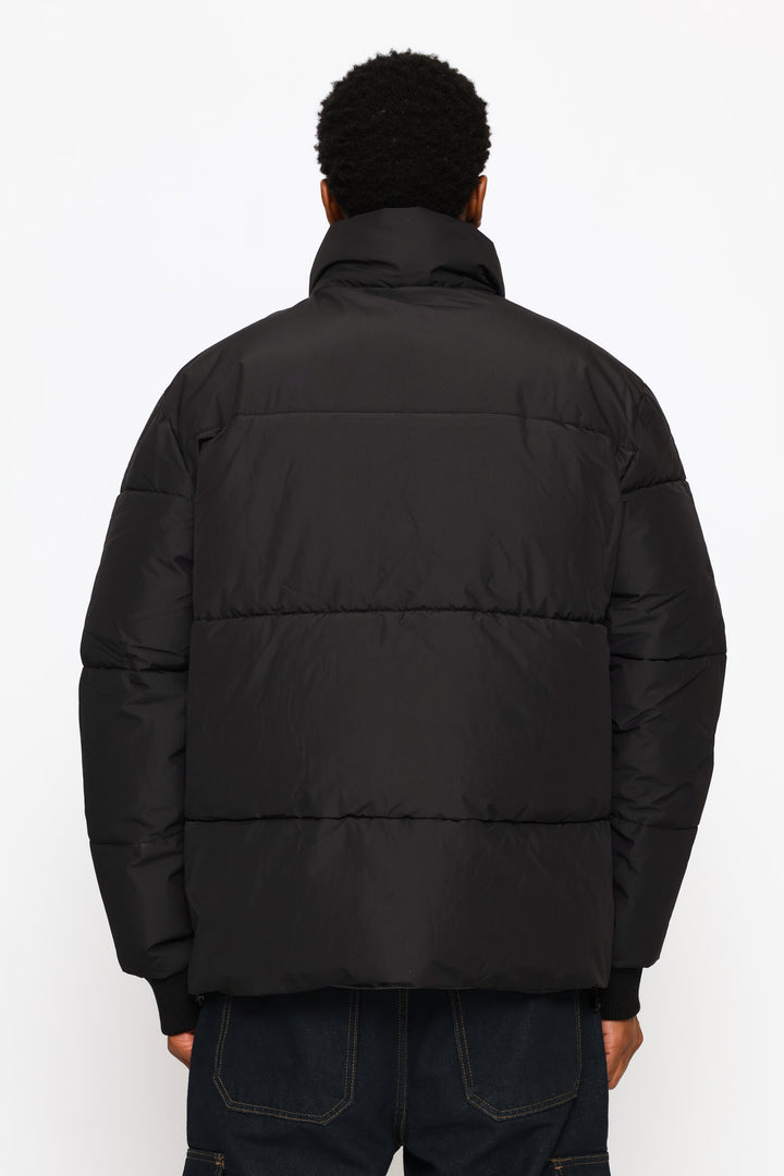 Ripstop Puffer Jacket - Black