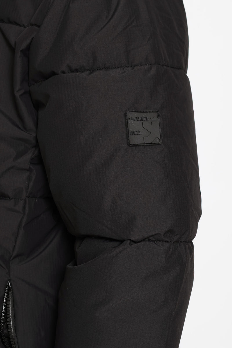 Ripstop Puffer Jacket - Black