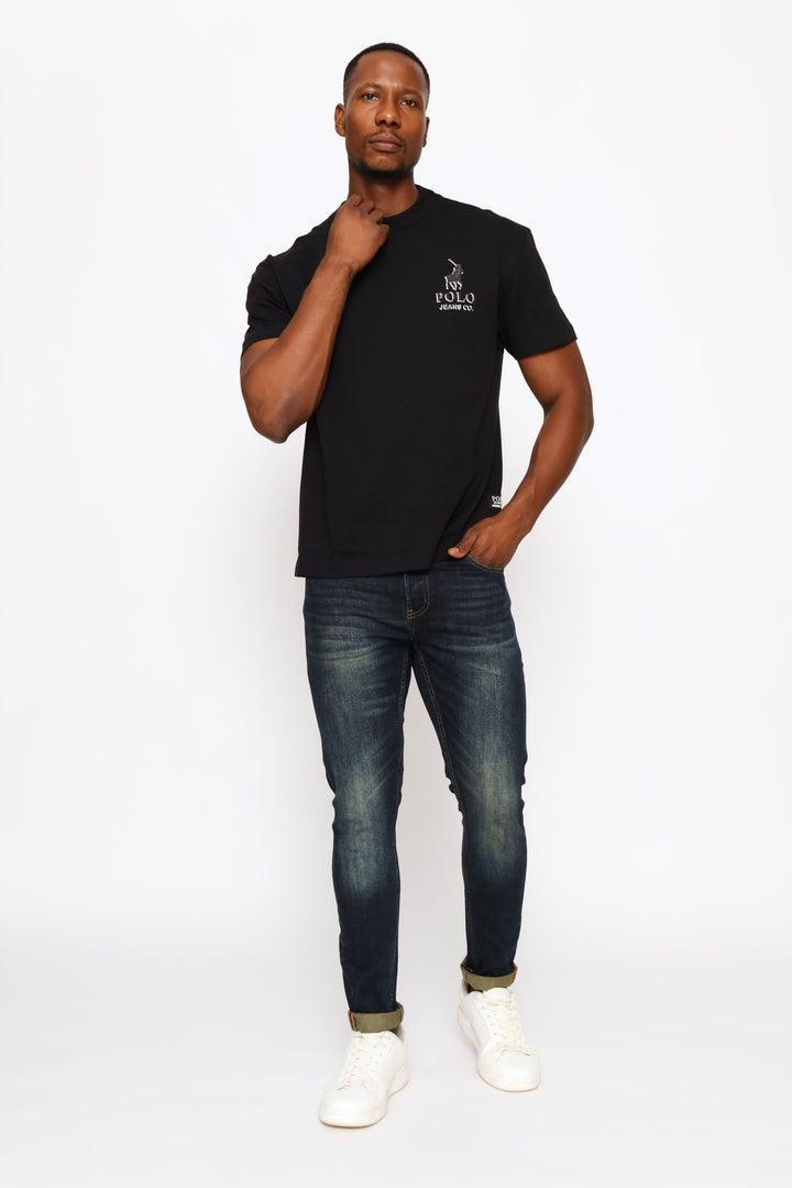 Mduduzi 3D Logo Tee - Black