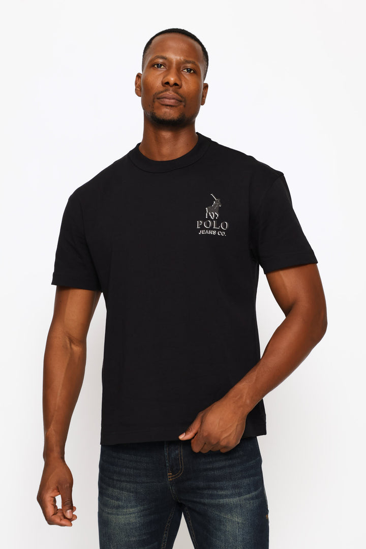 Mduduzi 3D Logo Tee - Black
