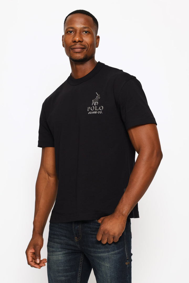 Mduduzi 3D Logo Tee - Black