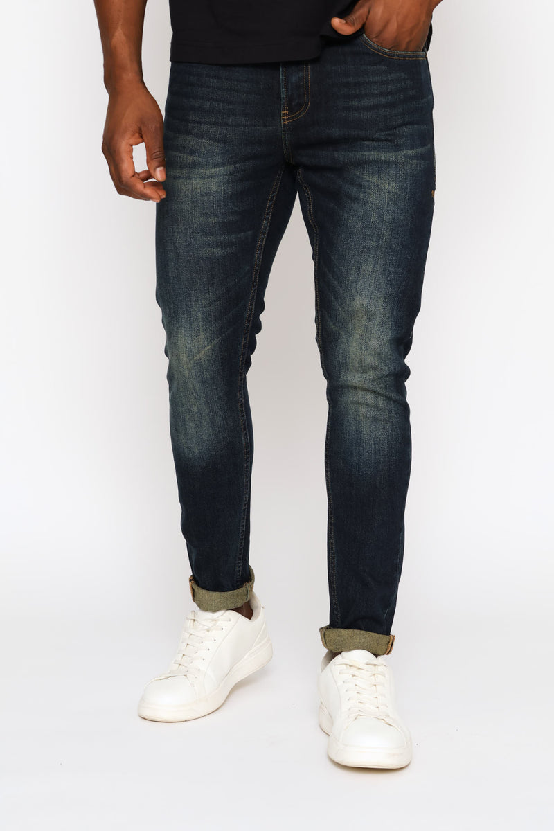 Ontario Skinny Leg Denim - Navy