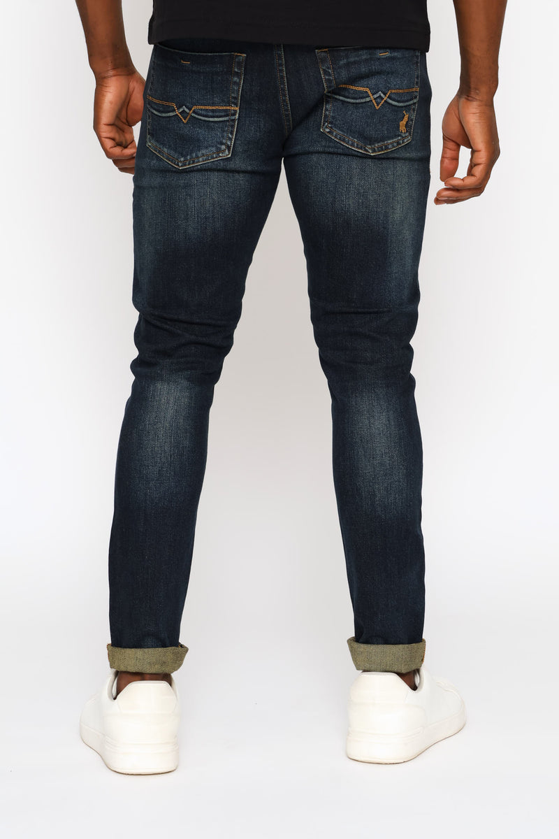 Ontario Skinny Leg Denim - Navy