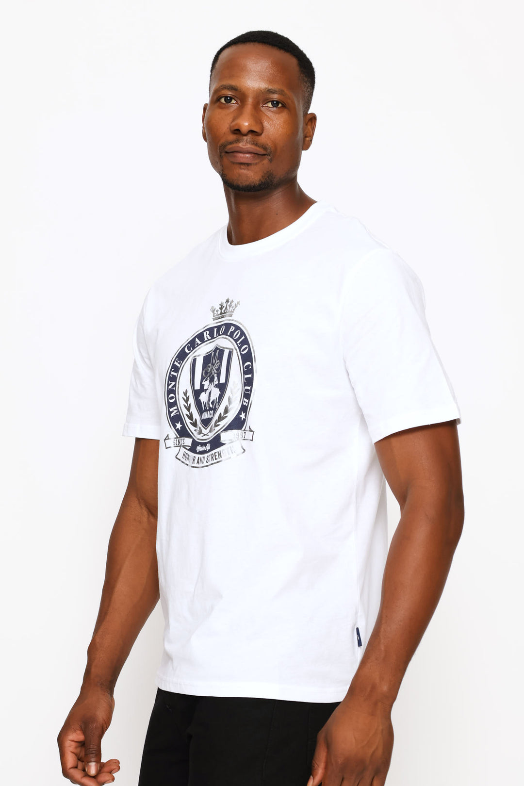 Polo Club Foil Tee - White
