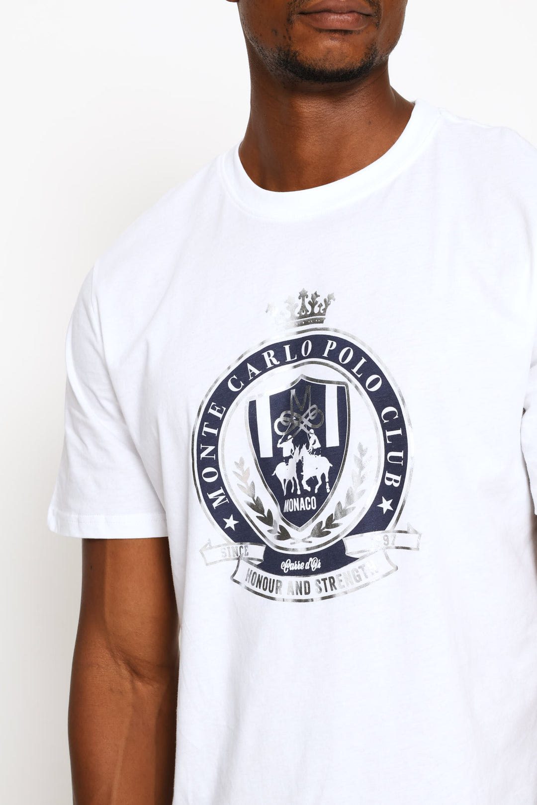 Polo Club Foil Tee - White