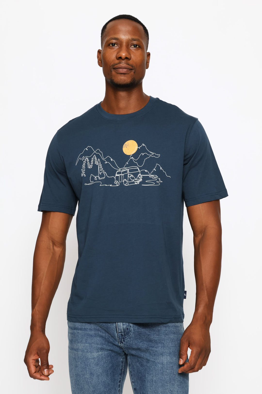 Camper Van Woods Tee - Petrol
