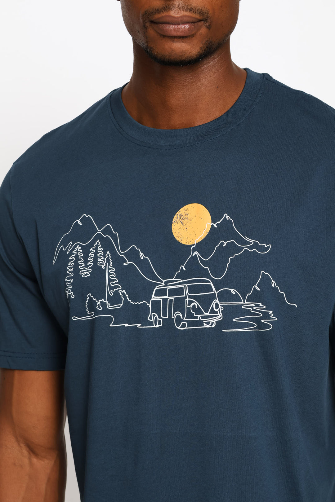 Camper Van Woods Tee - Petrol
