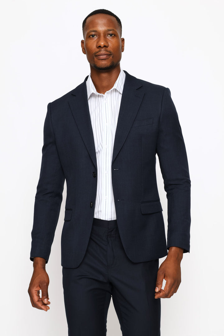 Slim Fit Essential Suit Jacket - Navy