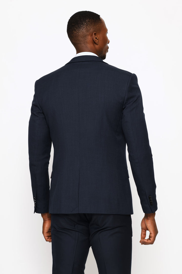 Slim Fit Essential Suit Jacket - Navy
