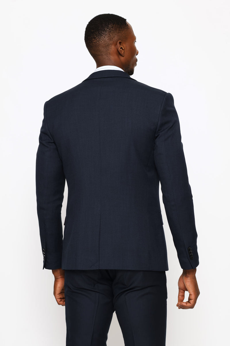 Slim Fit Essential Suit Jacket - Navy
