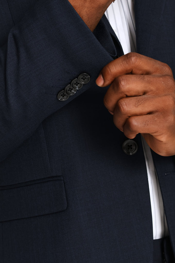 Slim Fit Essential Suit Jacket - Navy