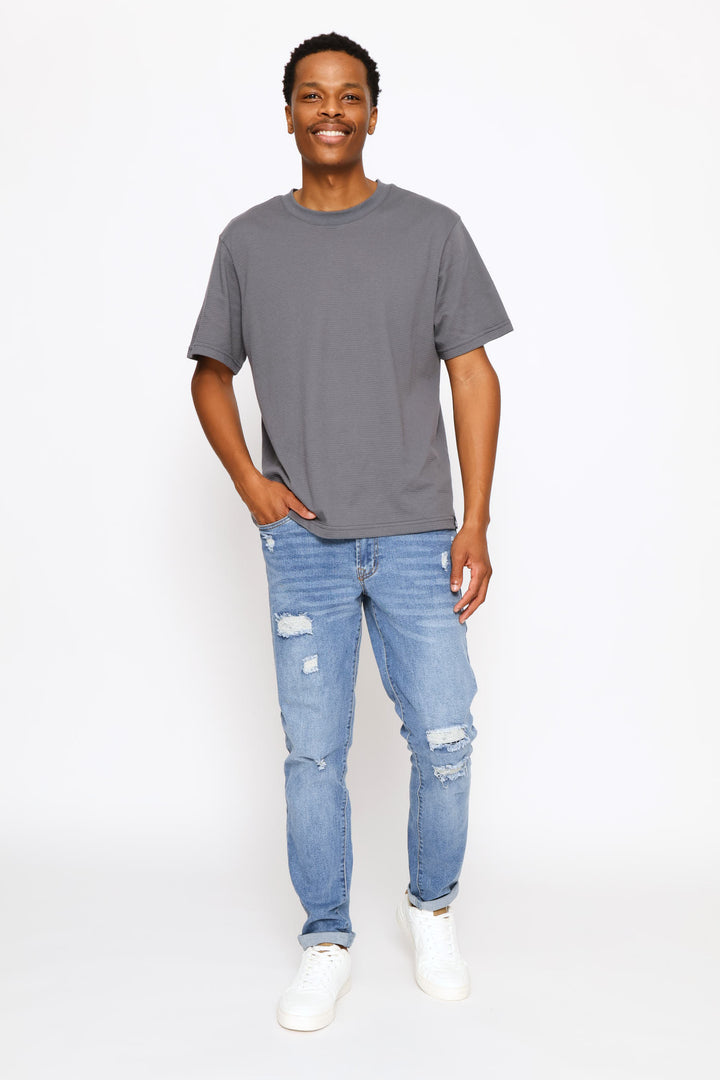 Super Skinny Strech Denim - Mid Blue