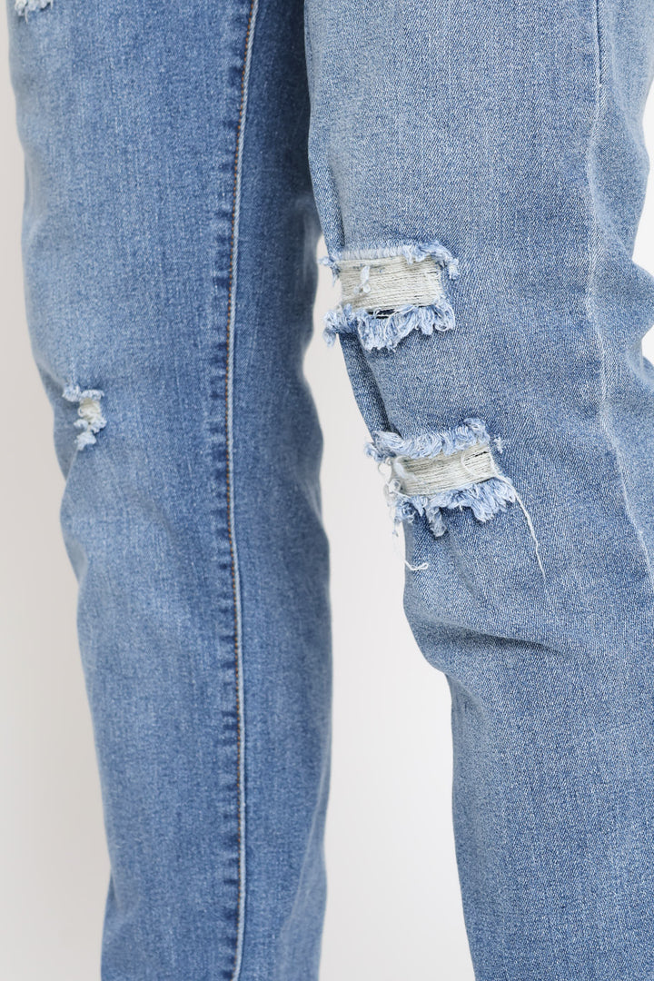 Super Skinny Strech Denim - Mid Blue
