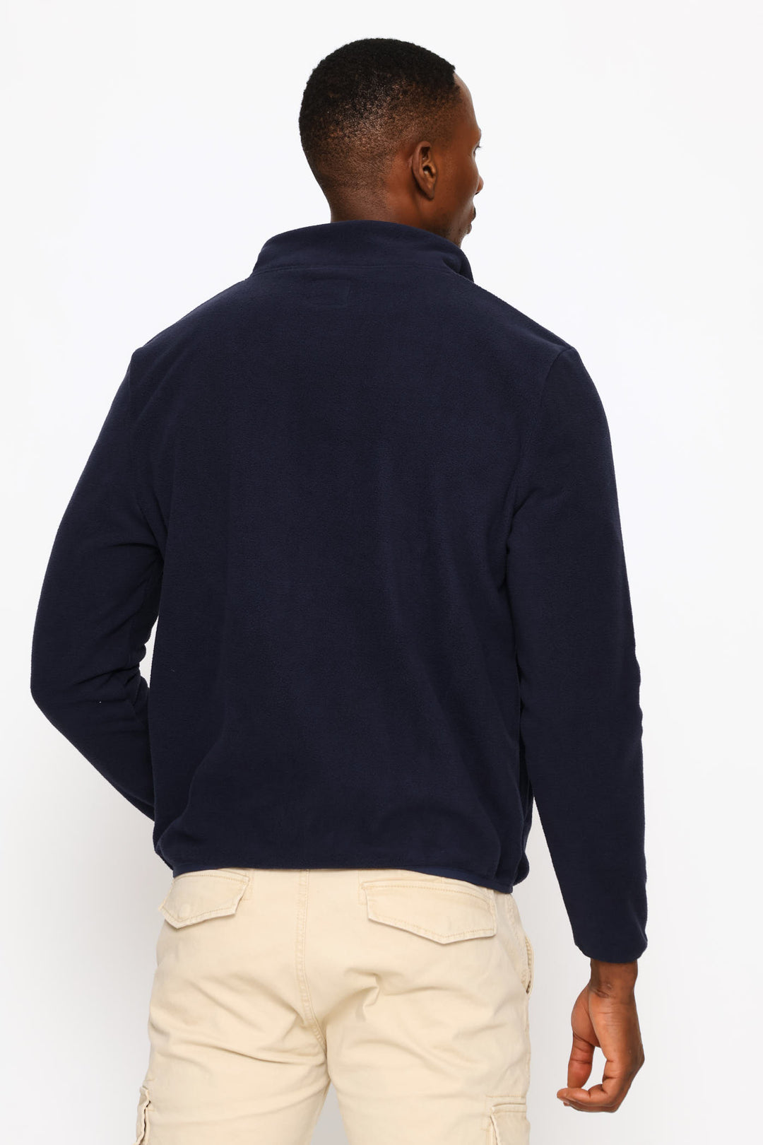 Springboks Fleece Zip Through Jacket - Navy