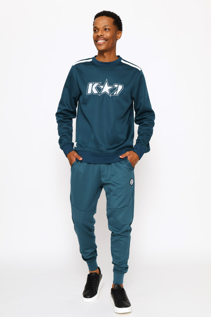 Brody Crew Top - Petrol