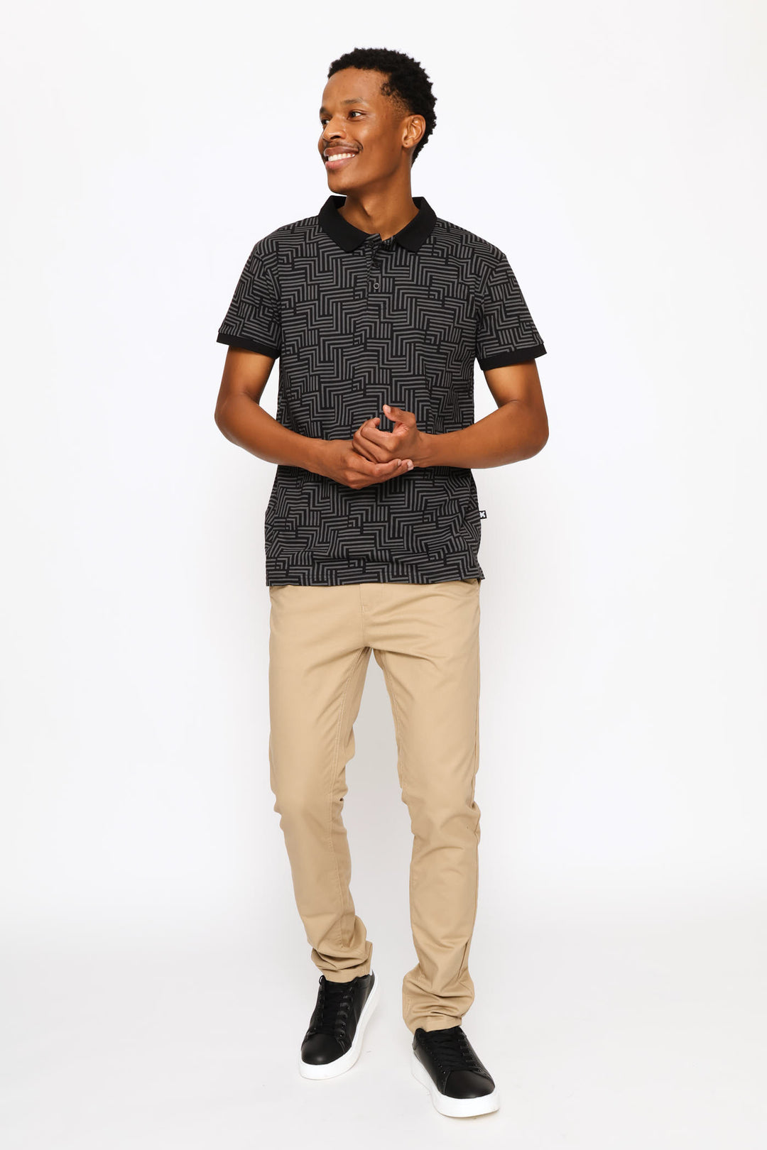 Printed Golfer - Black