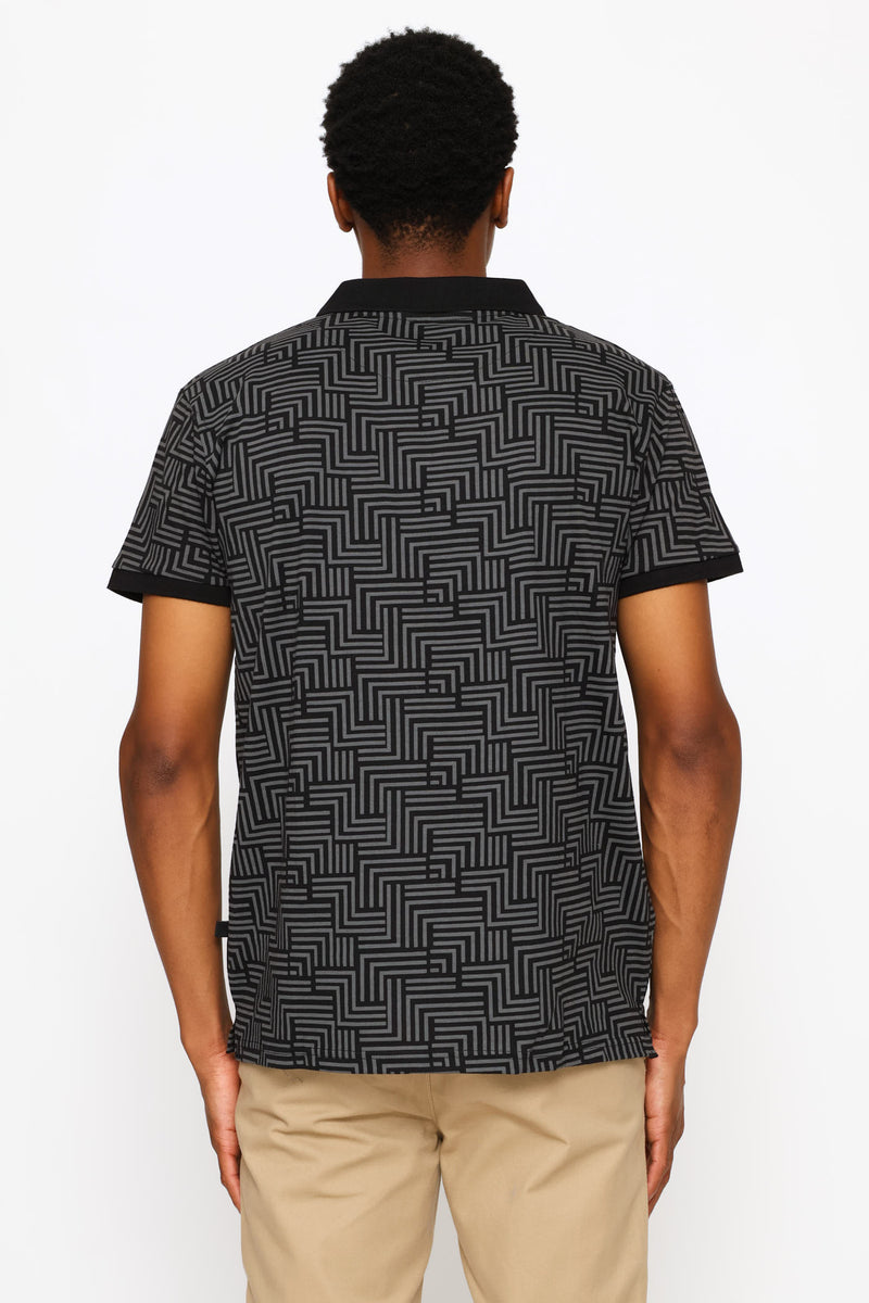 Printed Golfer - Black