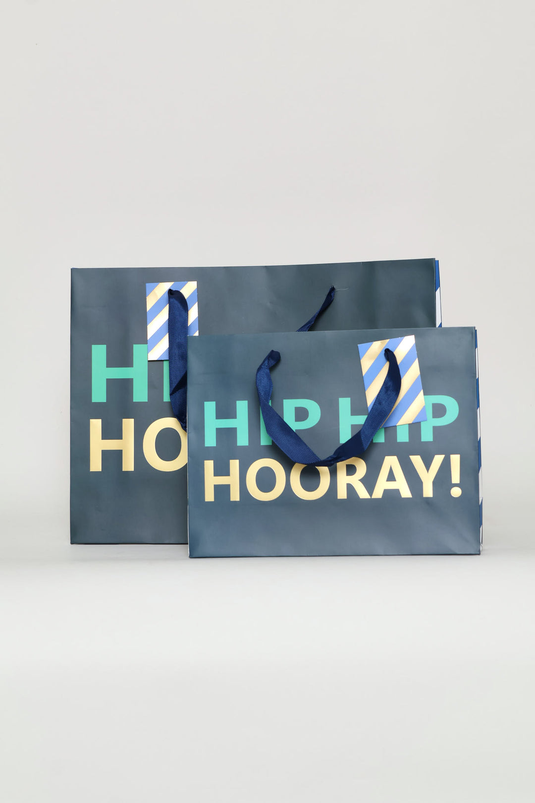 Hip Hip Hooray Large Gift Bag - Teal