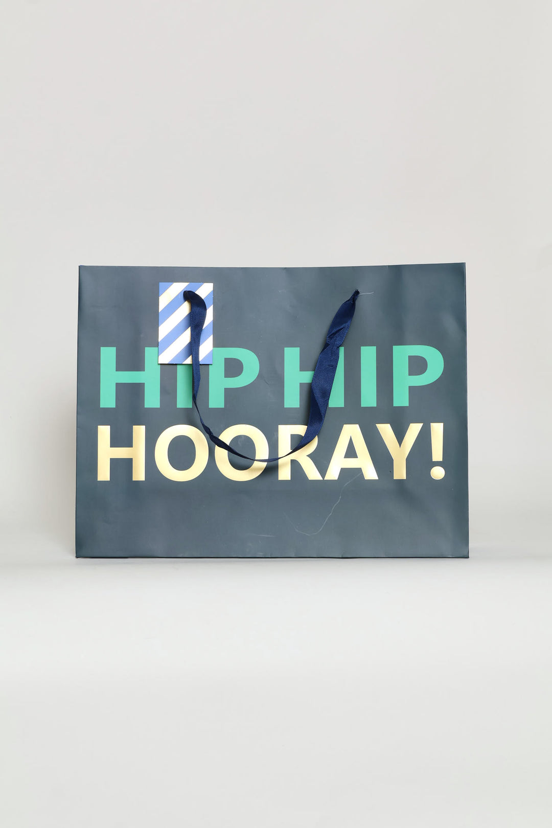 Hip Hip Hooray Large Gift Bag - Teal