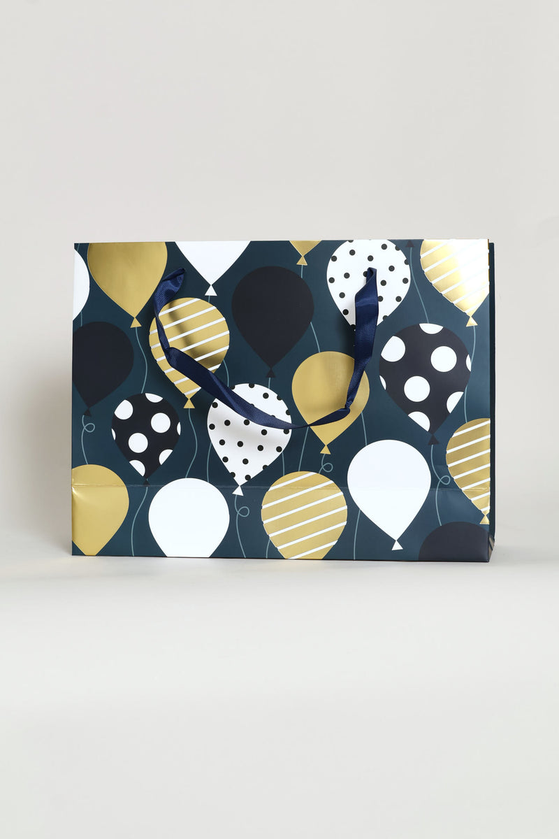BALLOON FOIL GIFT BAG - Navy