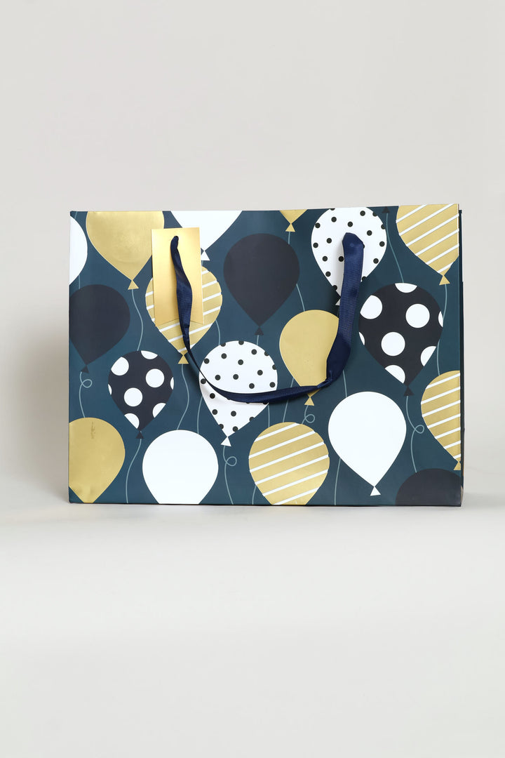 BALLOON FOIL GIFT BAG - Navy