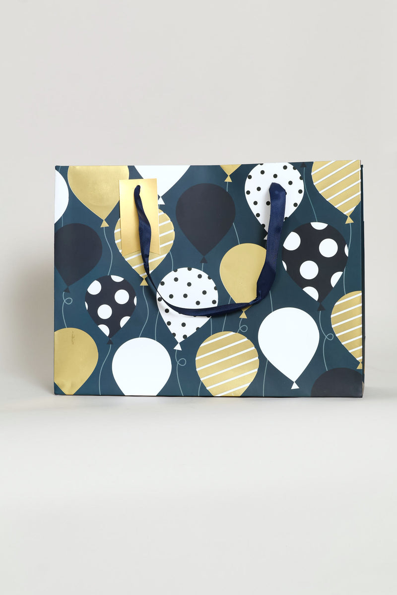 BALLOON FOIL GIFT BAG - Navy