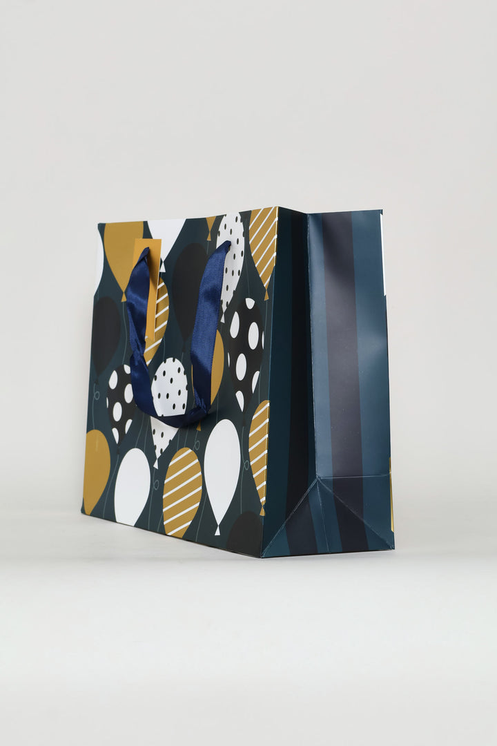 BALLOON FOIL GIFT BAG - Navy