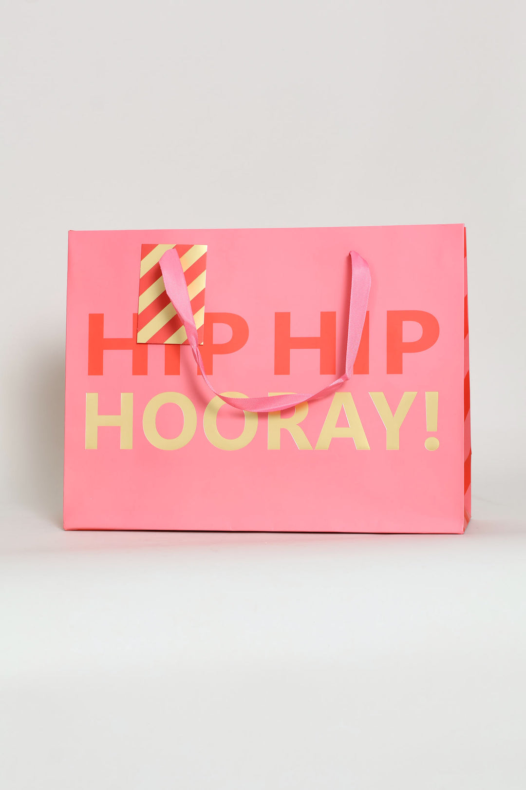 Hip Hip Hooray Gift Bag Large - Pink