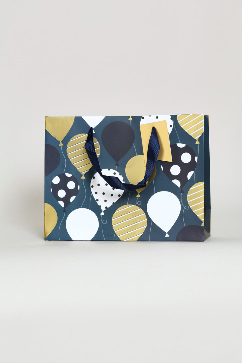 Balloon Foil Gift Bag - Navy