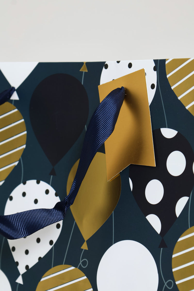 Balloon Foil Gift Bag - Navy