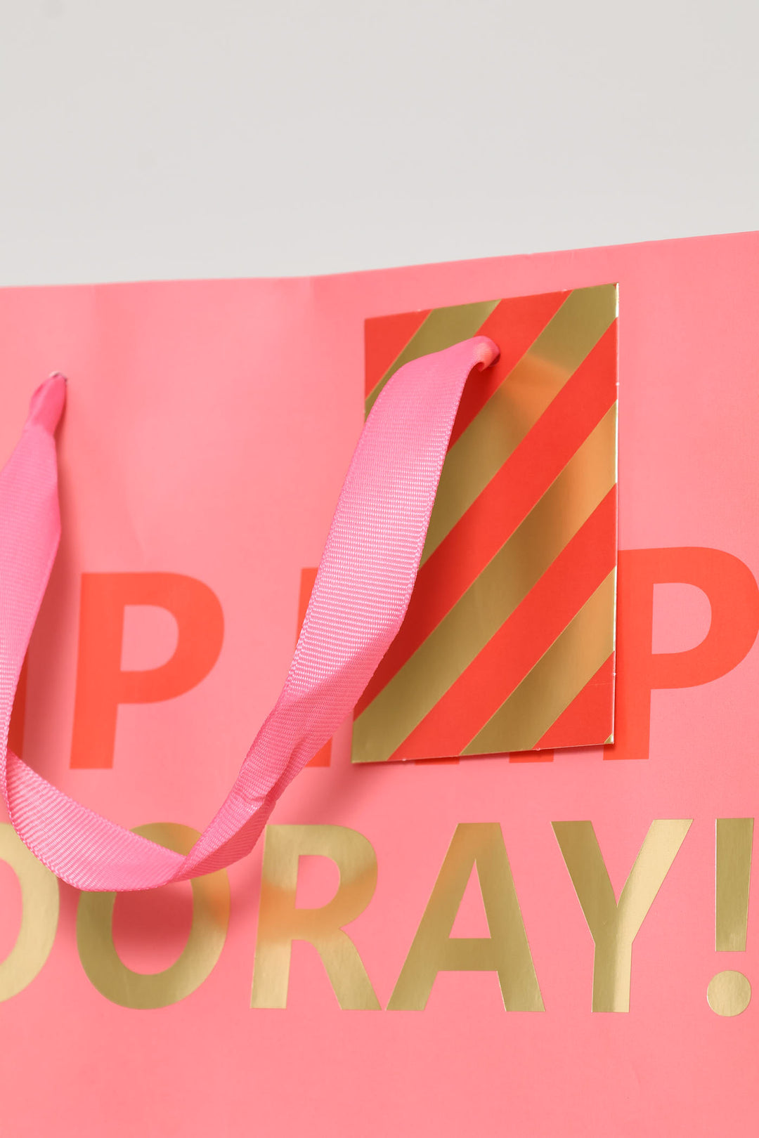 Hip Hip Hooray Gift Bag Small - Pink