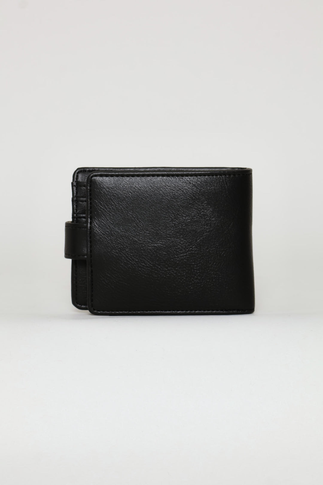Men's Bill Fold Wallet With Removable Cardholder - Black