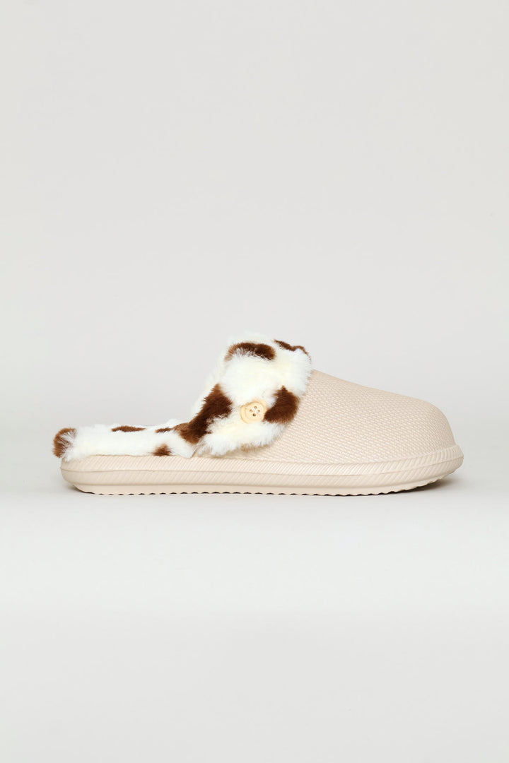 Lined Closed Toe Printed Eva Clog - Stone