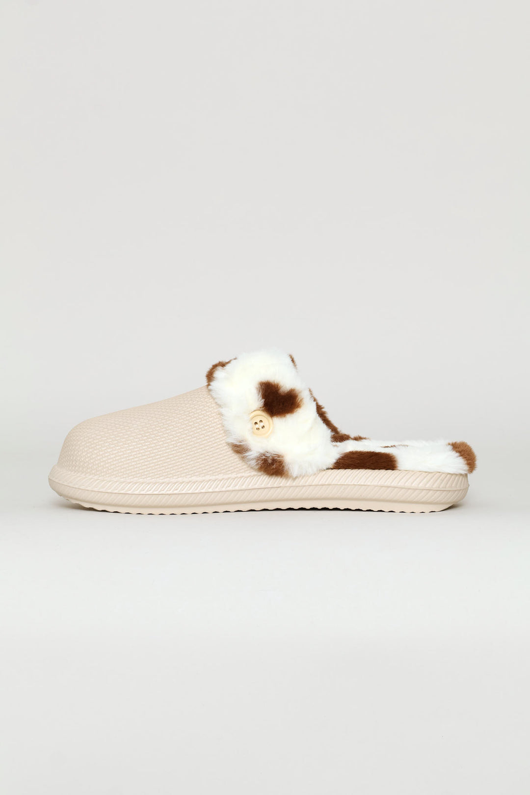 Lined Closed Toe Printed Eva Clog - Stone