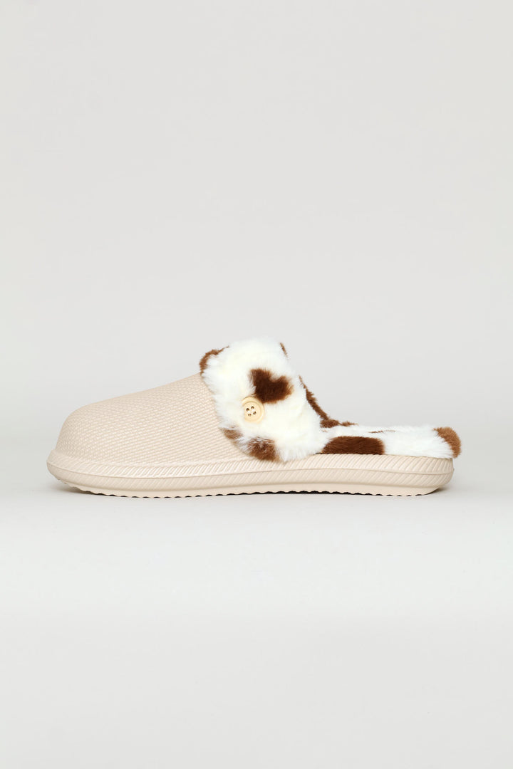 Lined Closed Toe Printed Eva Clog - Stone
