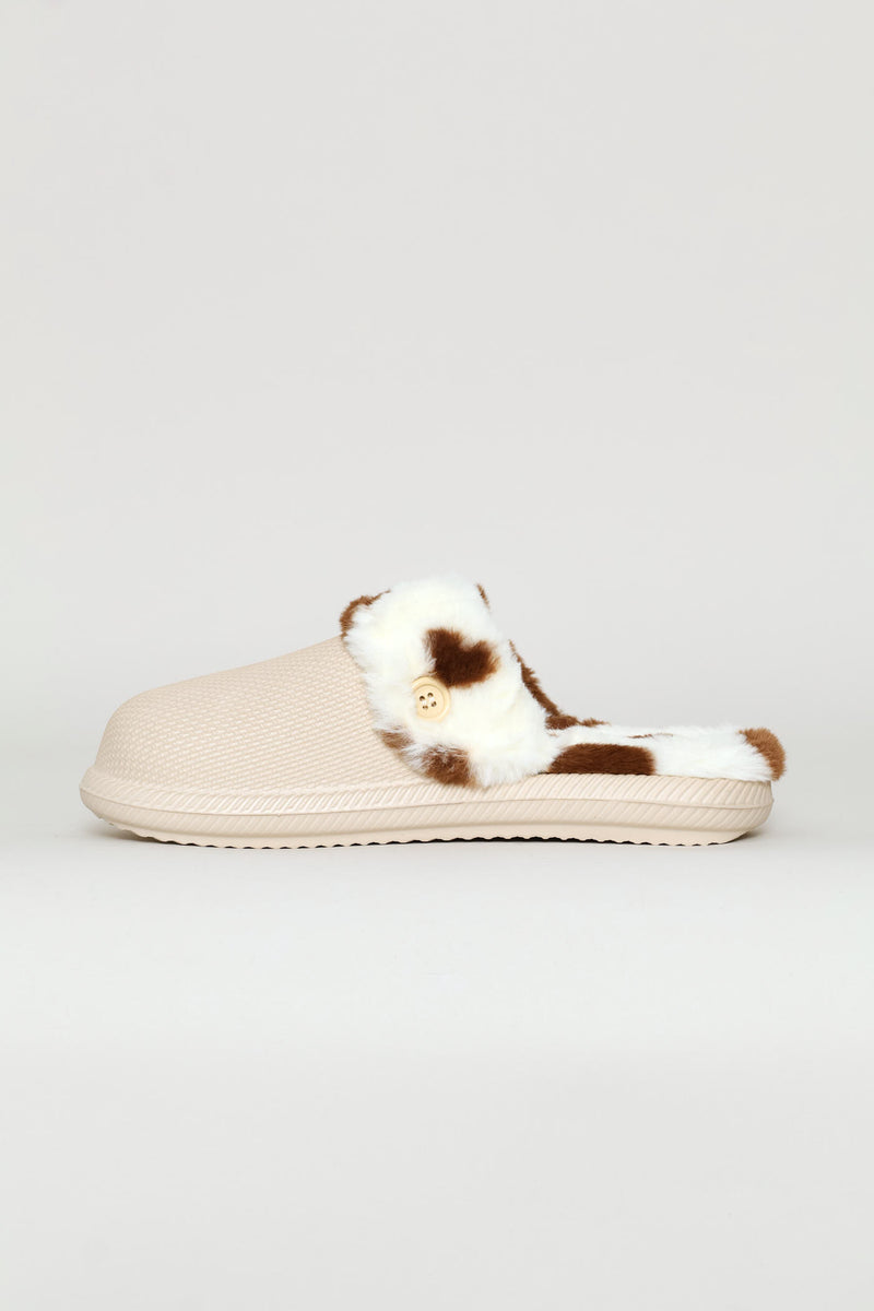 Lined Closed Toe Printed Eva Clog - Stone